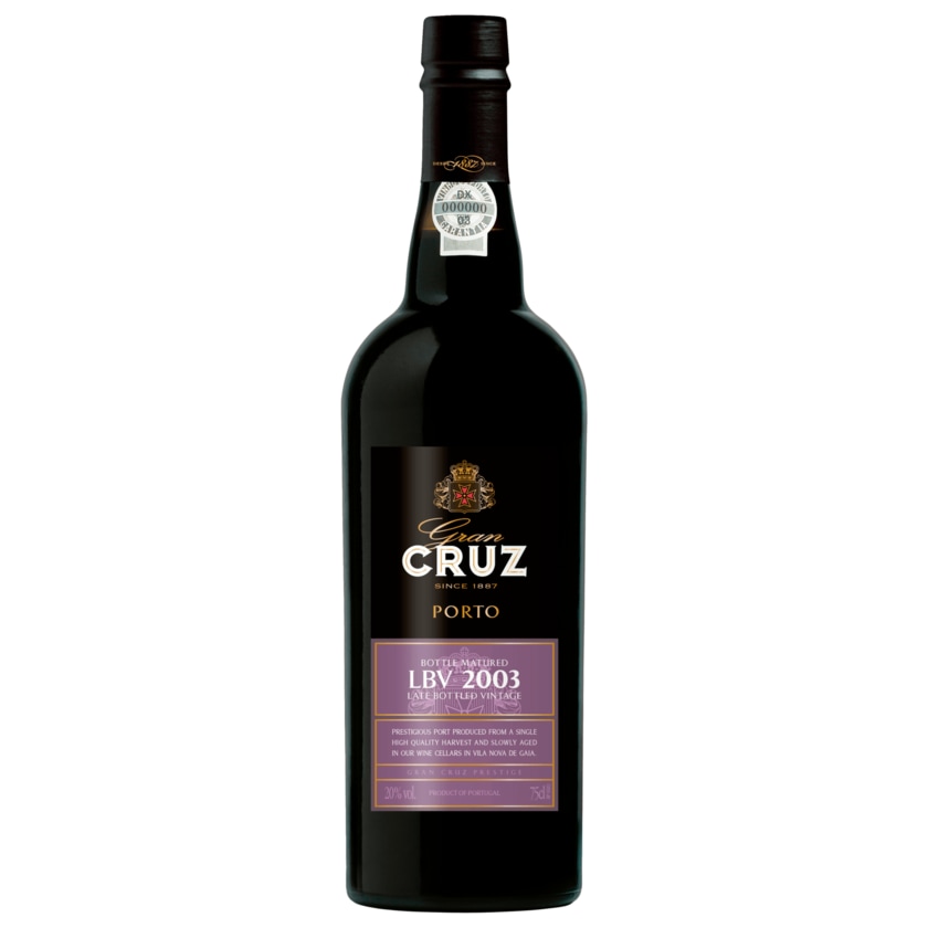Gran Cruz Late Portwein Bottled Vintage 2003 0,75l